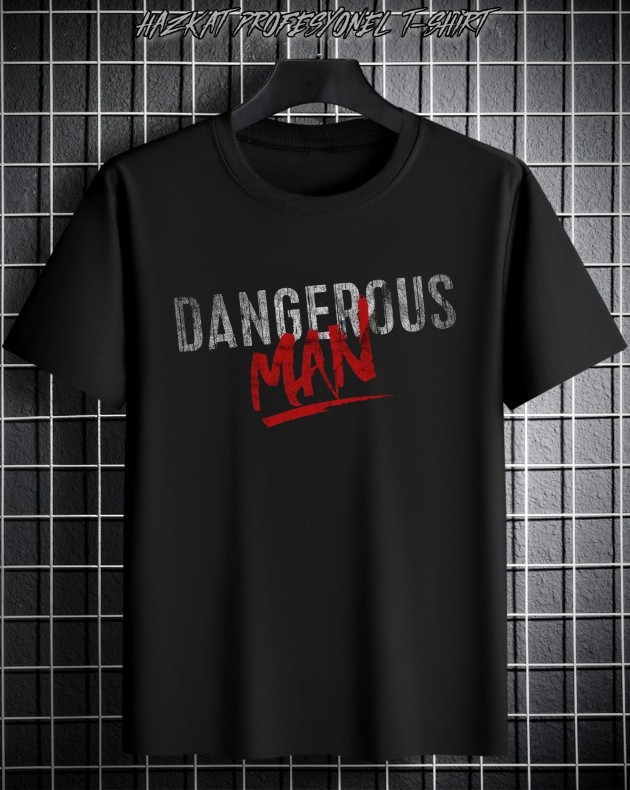 Danger aMan Baskılı T shirt