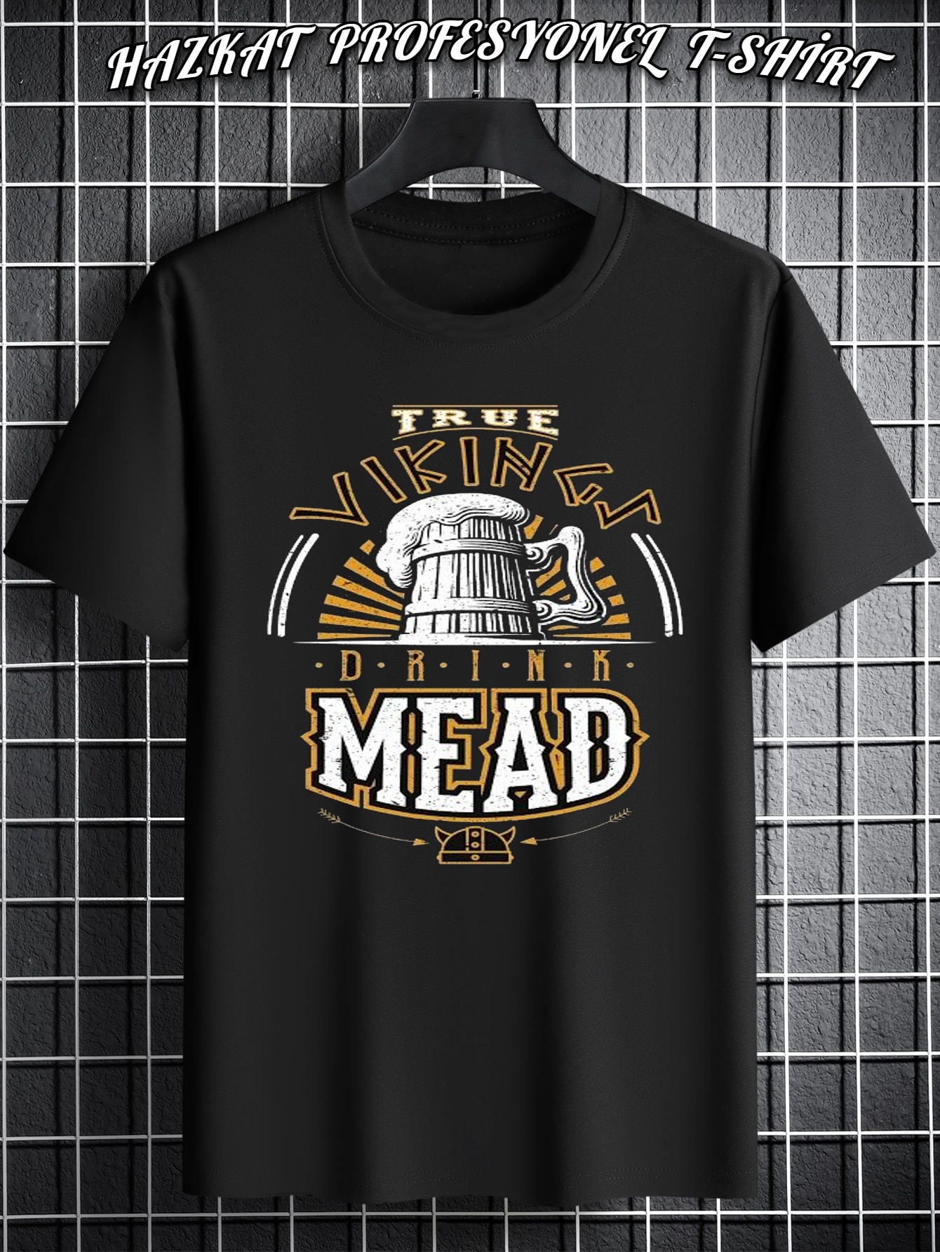 Viking Mead Baskılı tshirt