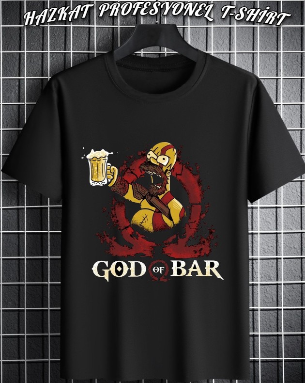 God Of Bar Baskılı Tshirt