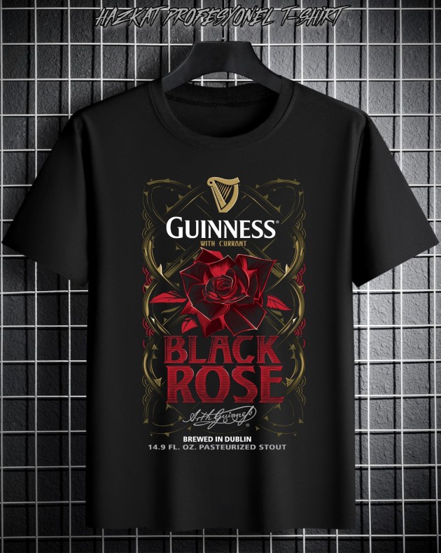 Siyah Gnns Roses Baskılı Tshirt