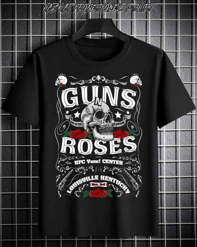 Guns Roses 2 Baskılı Tshirt