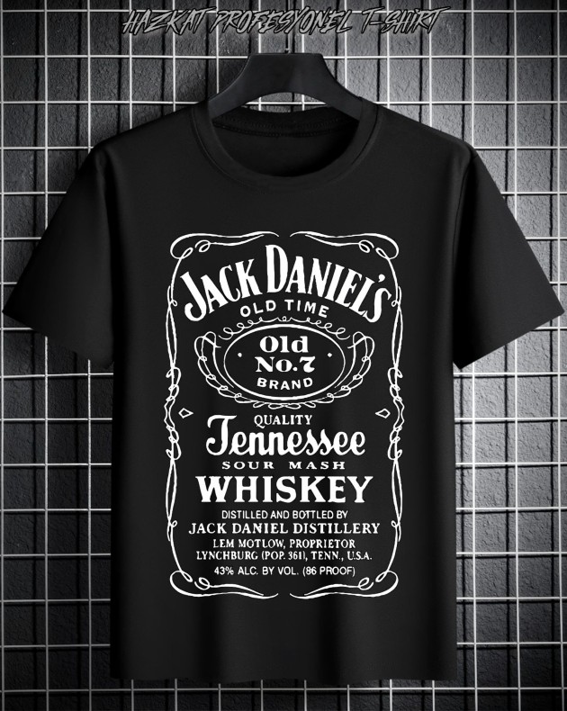 Siyah Whiskey Special Baskılı Tshirt