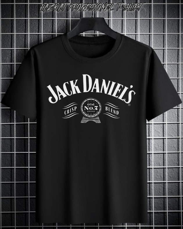 Siyah Whisky yazılı Baskılı Tshirt